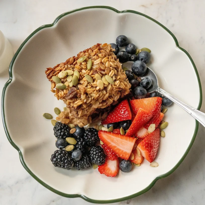 Baked Oatmeal Maple Pecan