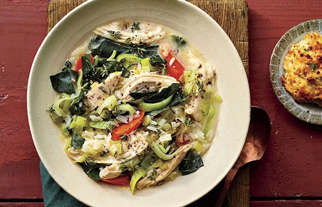 Creamy Chicken and Rice&nbsp;Soup