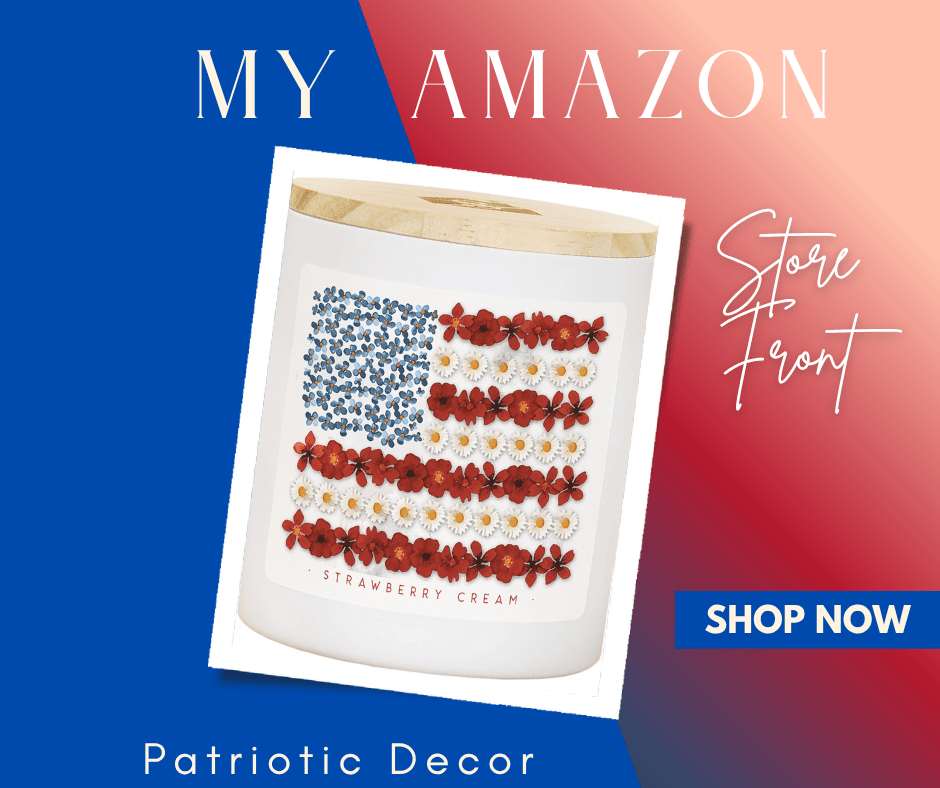 American Flag Candle